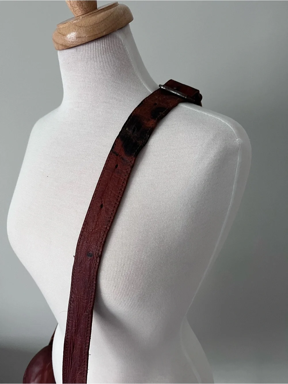 Vintage Rustic Leather Messenger Bag Satchel Laptop Briefcase Crossbody